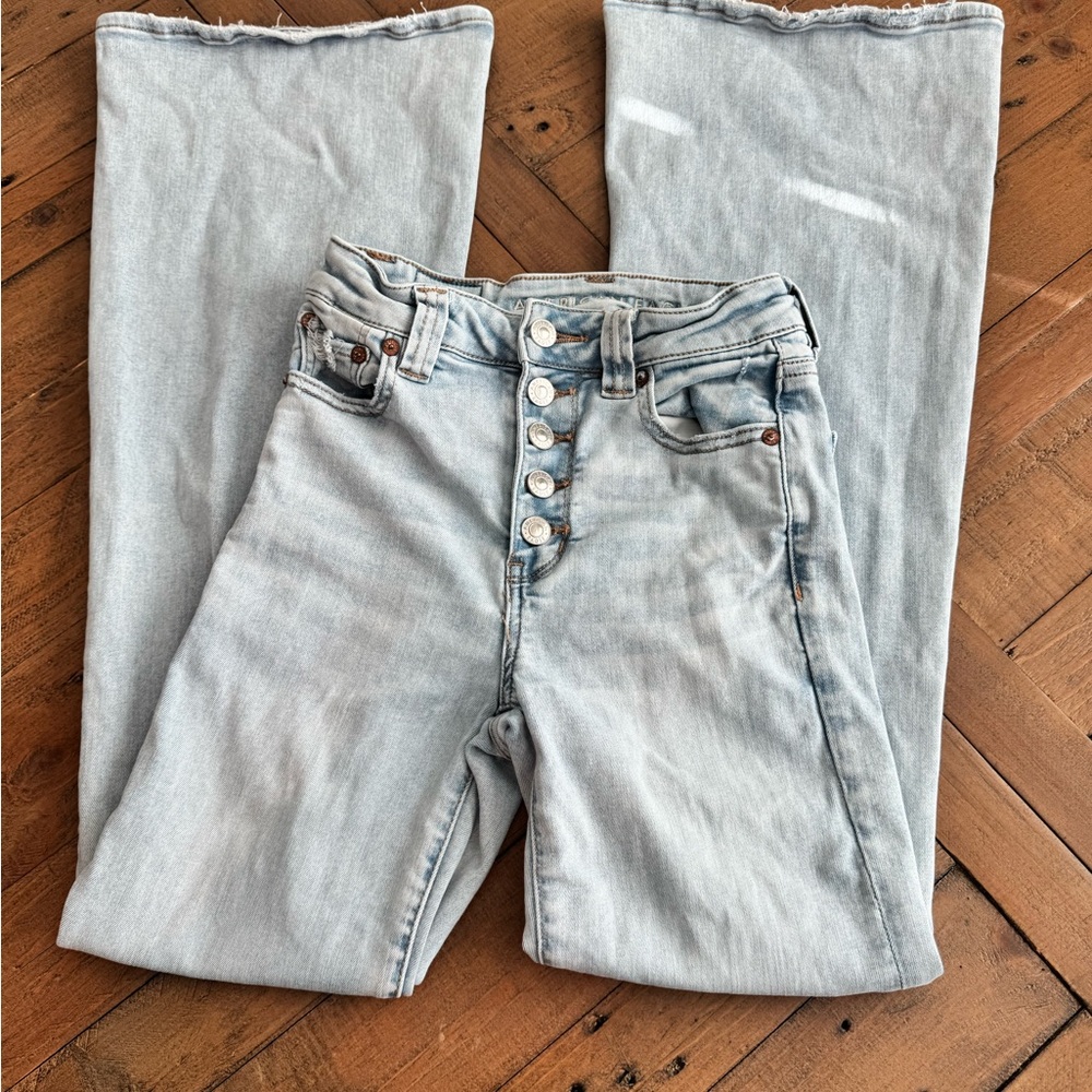 American Eagle Super High Rise Size 0